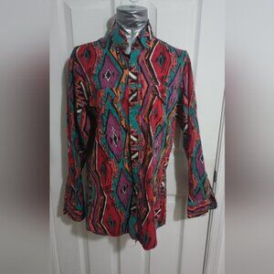 Wrangler Multicolor Geometric Blouse